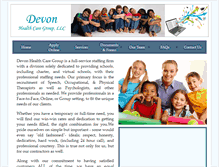 Tablet Screenshot of devonhealthcaregroup.com